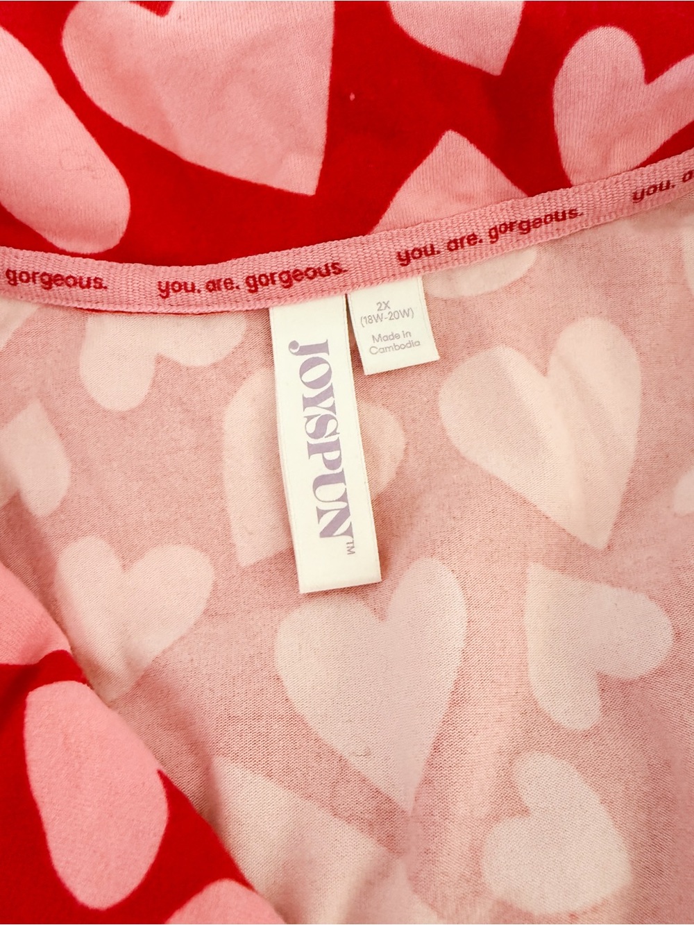 Red & Pink Heart Pajama Set - Picture 4 of 5